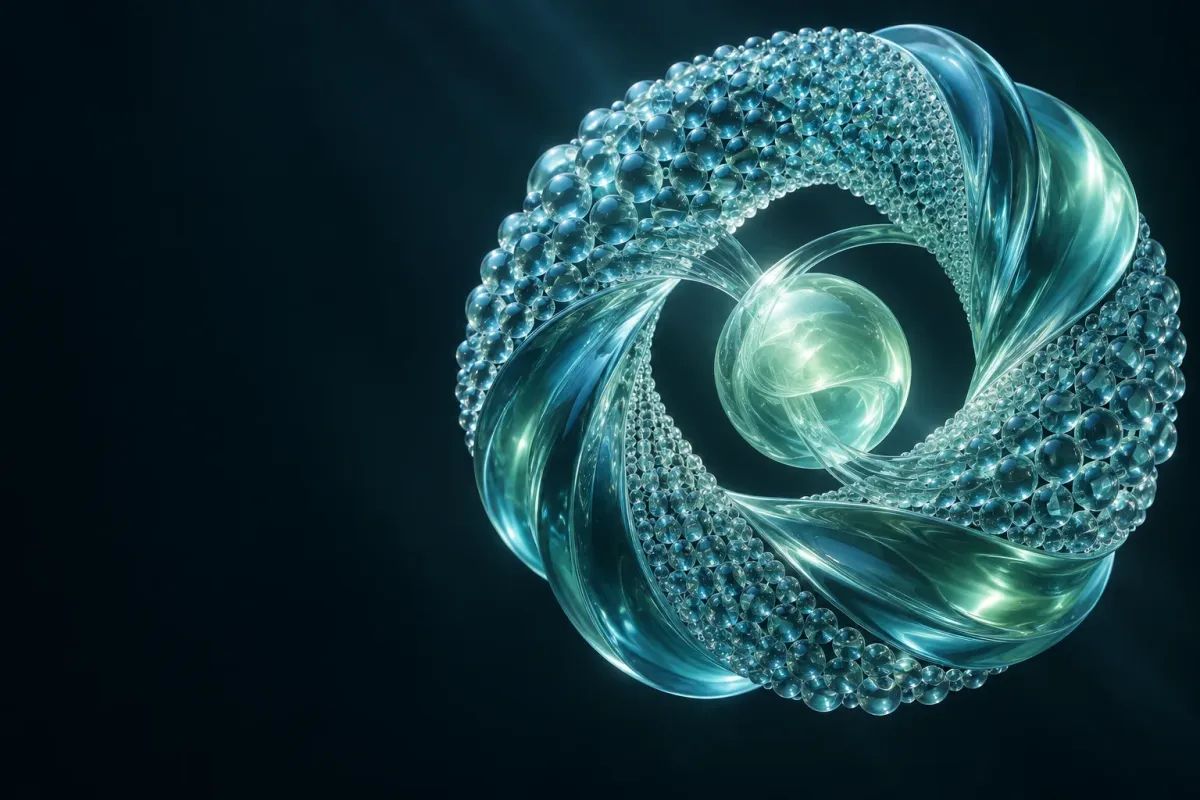 An abstract molecular form